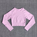 Yoga Sports Crop Top Long Sleeve Gym Women's Seamless T-shirt Fitness Woman Sport T-shirt Workout Tops For Women's Sportswear